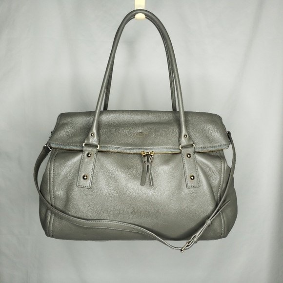 Kate Spade - Cobble Hill Leslie Leather Tote in French Grey - Picture 2 of 14